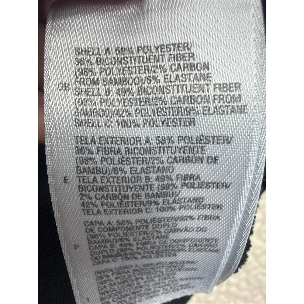 North Face Flight‎ Series Black 1/2 Zip-Up Fleece Pullover Men's Large Nice EUC